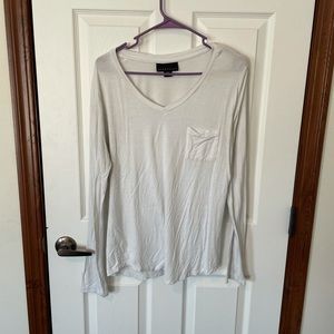 Long sleeve white top